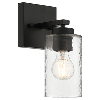 Access - 61051-MBL/CLR - One Light Wall Sconce - Ellie - Matte Black