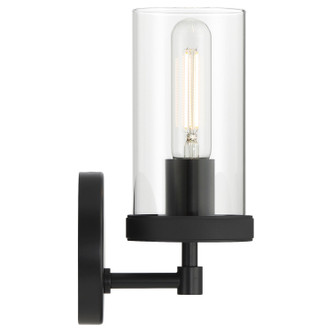 Lily One Light Wall Sconce (61121-MBL/CLR)