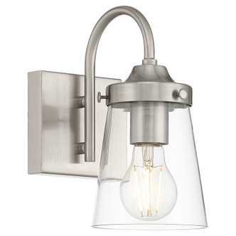 Access - 62021-BS/CLR - One Light Wall Sconce - Dickens - Brushed Steel