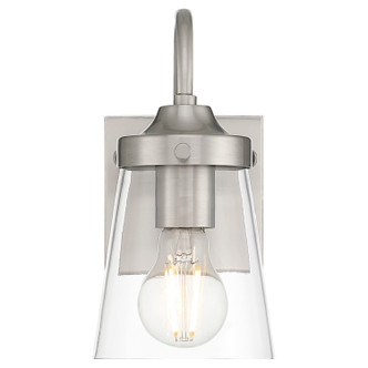 Dickens One Light Wall Sconce (62021-BS/CLR)