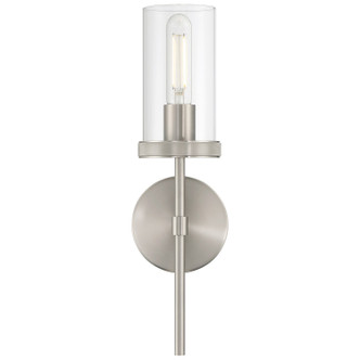Lily One Light Wall Sconce (62308-BS/CLR)
