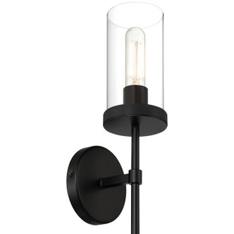 Lily One Light Wall Sconce (62308-MBL/CLR)