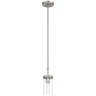 Access - 62309-BS/CLR - One Light Pendant - Lily - Brushed Steel