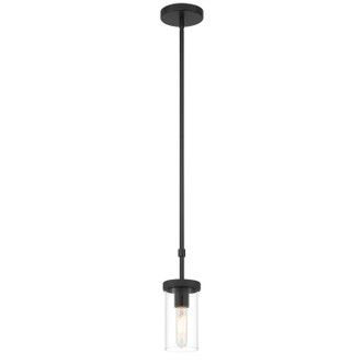 Access - 62309-MBL/CLR - One Light Pendant - Lily - Matte Black