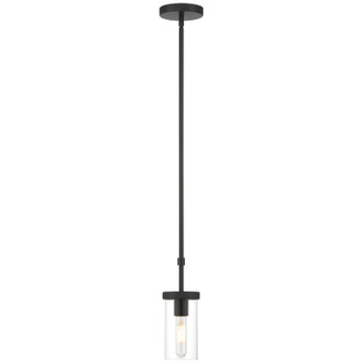 Lily One Light Pendant (62309-MBL/CLR)