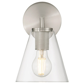 Katie One Light Wall Sconce (62631-BS/CLR)