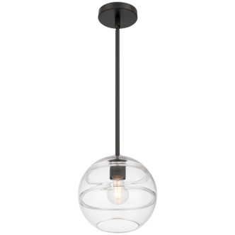 Swirl One Light Pendant (63092-MBL/CRB)