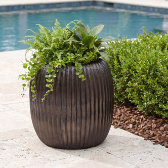 Uttermost - 18388 - Planter - Vector Ridge - Dark Weathered Tone