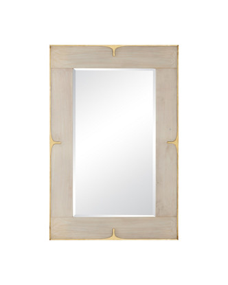 Currey and Company - 1000-0178 - Mirror - Orin - Marbled Ivory / Brushed Brass