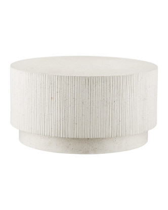 Currey and Company - 2000-0053 - Cocktail Table - Ridge - Ivory Terrazzo