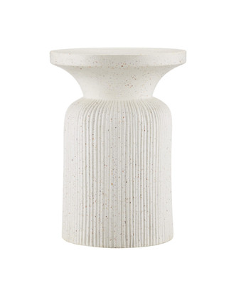 Currey and Company - 2000-0054 - Accent Table - Ridge - Ivory Terrazzo