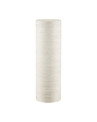 Currey and Company - 2000-0057 - Terrazzo Pedestal - Cresta - Ivory Terrazzo