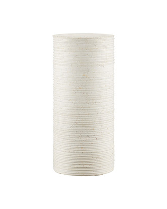 Currey and Company - 2000-0058 - Terrazzo Pedestal - Cresta - Ivory Terrazzo