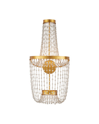 Currey and Company - 5000-0307 - LED Wall Sconce - Mademoiselle - Clear / Contemporary Gold Leaf / Contemporary Gold