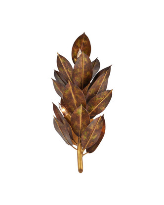 Currey and Company - 5000-0308 - Three Light Wall Sconce - Weston - Magnolia Leaf