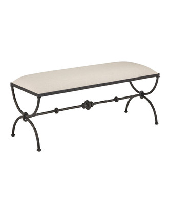 Currey and Company - 7000-1262 - Bench - Agora - Bronze