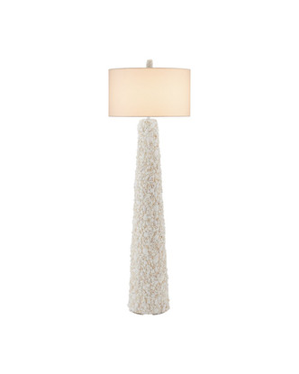 Currey and Company - 8000-0189 - One Light Floor Lamp - Turbinella - Sugar White / Natural