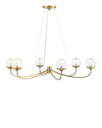 Currey and Company - 9000-1472 - LED Chandelier - Wexler - Polished Antique Brass / Clear