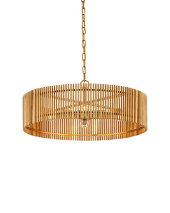 Currey and Company - 9000-1490 - Four Light Chandelier - Lavenham - Brushed Brass