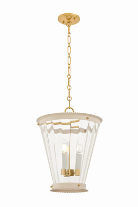 Mitzi - H1136703-AGB/SBQ - Three Light Lantern - Lucretia - Aged Brass