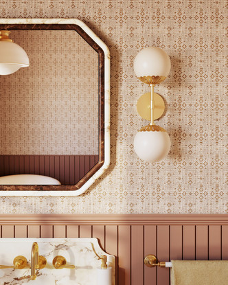 Paige Two Light Wall Sconce (H193102-AGB)