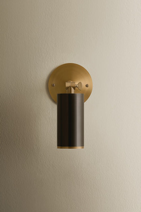 Caleb One Light Wall Sconce (B1309-PBR/BRZ)