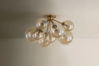 Santee Nine Light Semi Flush Mount (C1048-PBR)