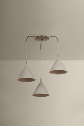Troy Lighting - F2230-PBR/LWP - Three Light Chandelier - Benson - Patina Brass