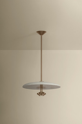 Troy Lighting - F2820-PBR/WTW - LED Pendant - Garth - Patina Brass