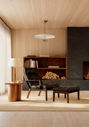 Garth LED Pendant (F2820-PBR/WTW)