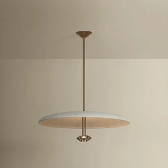 Garth LED Pendant (F2830-PBR/WTW)