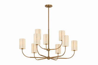 Troy Lighting - F3042-PBR - Nine Light Chandelier - Teddy - Patina Brass