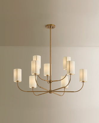 Teddy Nine Light Chandelier (F3042-PBR)