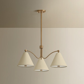 Clive Three Light Chandelier (F3530-PBR/SSD)