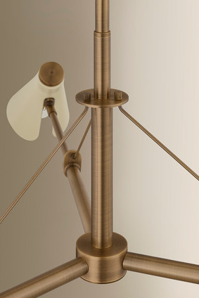 Andersen Three Light Chandelier (F4350-PBR/SSD)