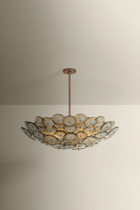 Wassama Eight Light Chandelier (F5232-PBR)