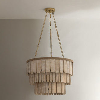 Bentley Six Light Chandelier (F5826-PBR)