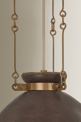 Allston One Light Pendant (F7314-PBR/CMU)