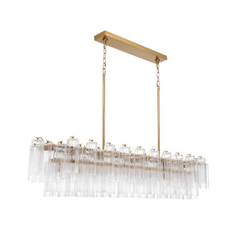 Addis 16 Light Linear Chandelier (ADD-337-AG-CL)