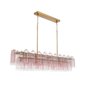 Addis 16 Light Linear Chandelier (ADD-337-AG-SP)