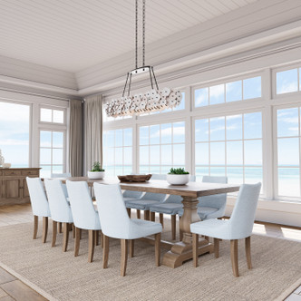 Ravelin Four Light Linear Chandelier (N1526-860)