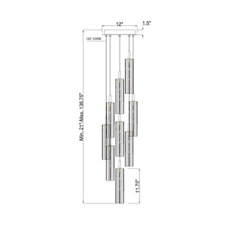 Addis LED Pendant (ADD-405-AG-SM)