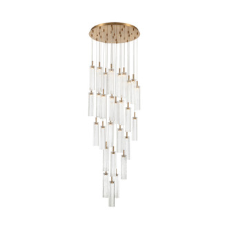 Crystorama - ADD-415-AG-CL - LED Pendant - Addis - Aged Brass