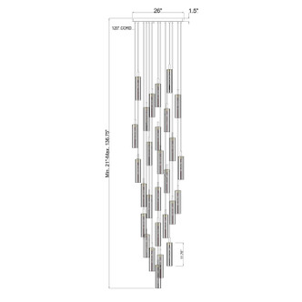 Addis LED Pendant (ADD-415-CH-SP)