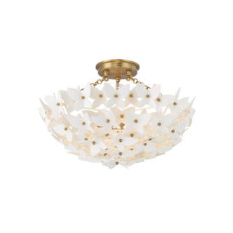 Crystorama - KLN-5200-LG - Three Light Semi Flush Mount - Killian - Luxe Gold