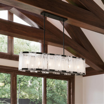 Veil Six Light Linear Chandelier (3639-899)