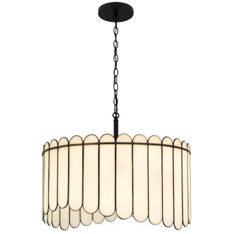 Quoizel - ANN2824MBK - Four Light Pendant - Annabelle - Matte Black