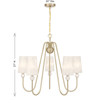Sheldon Five Light Chandelier (1-1350-5-127)
