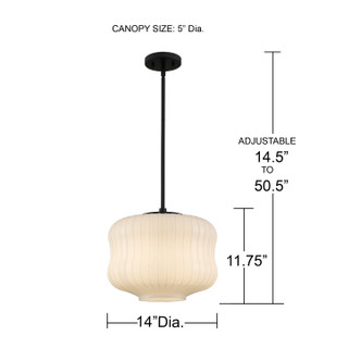 Cara One Light Pendant (CARA1814MBK)