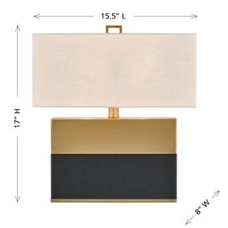 Oliver One Light Table Lamp (11-CD33-HBBK)